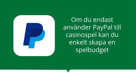 casino med paypal|PayPal Casino Sverige .